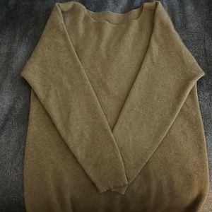 Camel colored cashmere sweater